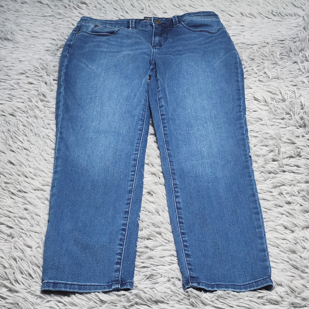 Talbots Jegging Crop Jeans Womens Size 4 Blue Denim Mid‎ Rise Simply Flattering